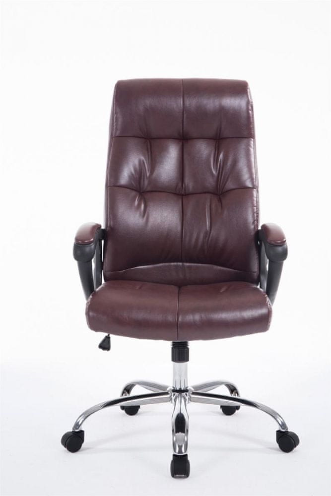 BHM Germany Kancelárska stolička Poseidon, syntetická koža, červenohnedá